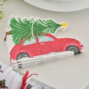 Merry Little Christmas Auto-Servietten Ginger Ray