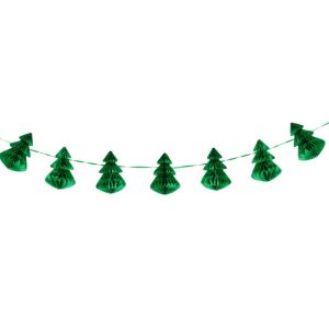 Girlande Weihnachtsbäume Waben grün Nordic Noel Ginger Ray