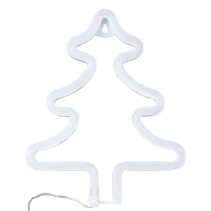 Neonlampe Merry and Bright Weihnachtsbaum Ginger Ray