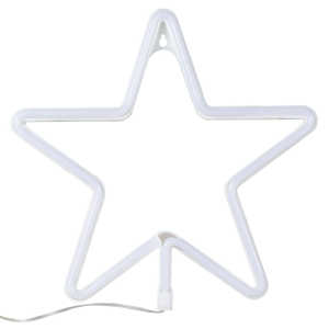 Neonlampe Merry and Bright mit Sternen in Rosa Ginger Ray