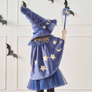 Blauer Zauberer-Kostümumhang Ginger Ray