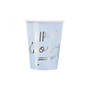 Becher hellblau-gold (8tlg.) Pick & Mix Pastell Ginger Ray