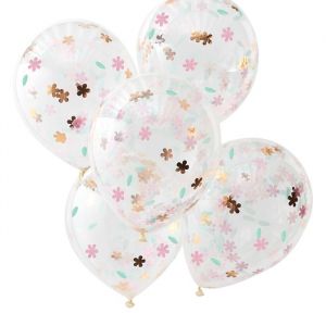 Ditsy Floral Confetti Luftballons (5 Stück) Ginger Ray