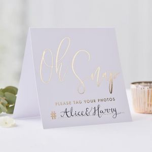 Instagram kaarten Gold Wedding (5 st) Ginger Ray