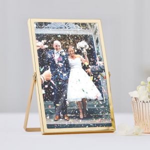 Goldener Hochzeits-Fotorahmen Ginger Ray