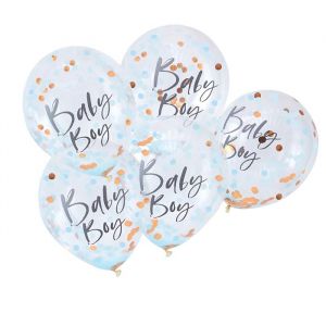 Baby Boy Twinkle Twinkle Twinkle Konfetti-Luftballons (5 Stück) Ginger Ray