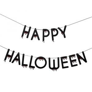 Girlande „Happy Halloween Fright Night“ Ginger Ray
