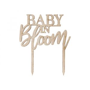 Holztortenaufleger Baby in Bloom Ginger Ray