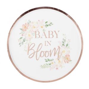 Baby in Bloom Teller (8 Stück) Ginger Ray