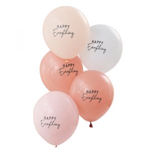 Ballons Happy Everything (5pcs) Ginger Ray