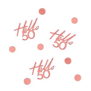 Tafelconfetti Hello 50 Mix it up Rose Gold Ginger Ray