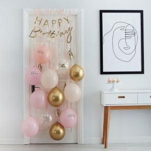 Decoratie kit Birthday Surpirse Peach Party Ginger Ray