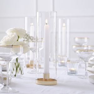Kerzenleuchter mit Glaswindlicht Modern Luxe Ginger Ray