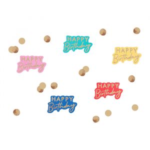 Tischkonfetti Happy Birthday Mix it Up Brights Ginger Ray