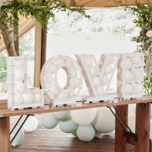 Ballonmozaiekletters Love Botanical Wedding Ginger Ray