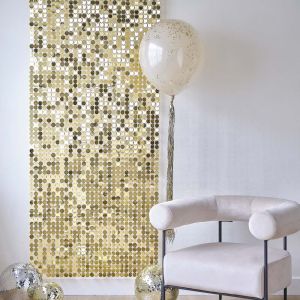 Backdrop Schimmerwand gold Disco Chic Ginger Ray