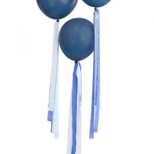 Luftballon Quasten Luftschlangen blau Mix it Up Blue Ginger Ray