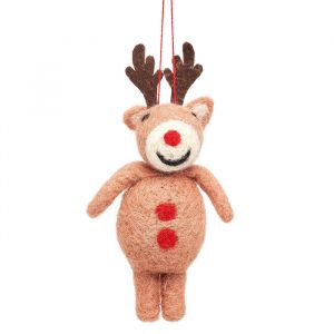 Weihnachtsanhänger Rudolph aus Filz Sass & Belle