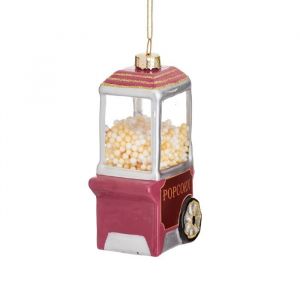 Popcornwagen mit Weihnachtsaufhänger