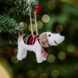 Weihnachtsanhänger mit Hund Sass & Belle