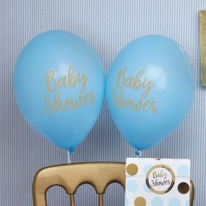 Babyshower ballonnen Pattern Works Blue (8st)