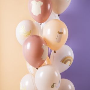 Luftballons Mix Geburt Sweet Baby (12Stk.)