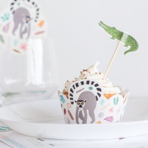 Cupcake Dekorationsset Zoo Party