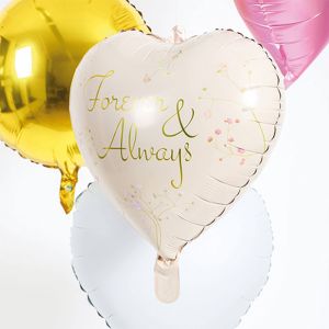 Folienballon Herz für immer & ewig 45cm
