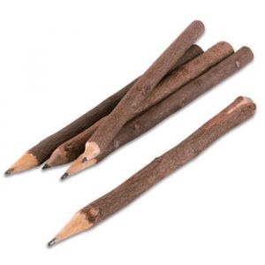 Rustieke houten potloden (5st)