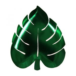 Bordjes palmbladeren groen Tropical (8st) Meri Meri