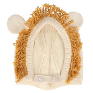 Baby bonnet leeuw (0-6m) Meri Meri