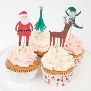 Cupcake-Set Weihnachtssymbole Meri Meri
