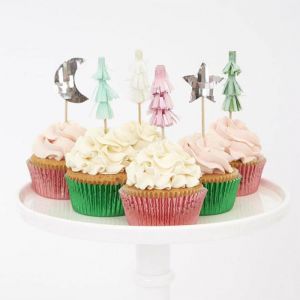 Cupcake-Set Metallic Weihnachten Meri Meri