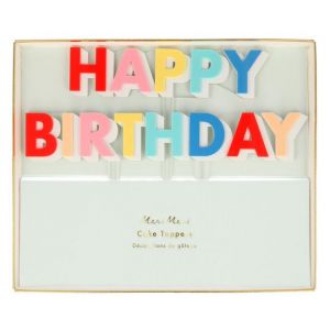 Cake Topper Happy Birthday Kollektion bright Meri Meri