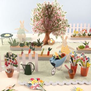 Bunny Play Garden Spielset aus Papier Meri Meri