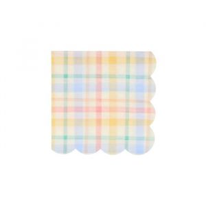 Gebäckservietten quadratisch pastell (16 Stück) Meri Meri