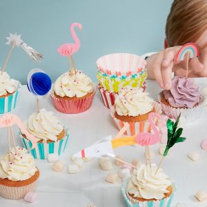 Flamingo Party Cupcake-Set Meri Meri