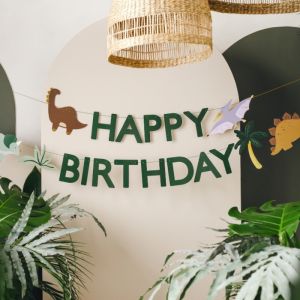 Alles Gute zum Geburtstag Dinosaurier Girlande 3m