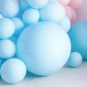 Pastell Ballon blau (60cm)