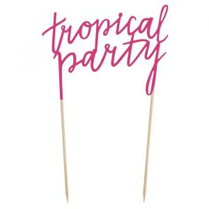 Tropical Party taarttopper Aloha Collectie