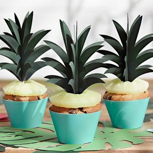 Cupcake-Topper Ananas Aloha Collection (6 Stück)