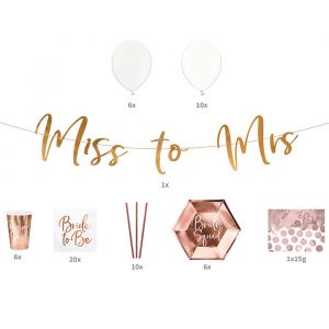 Party Paket Junggesellenabschied rose gold