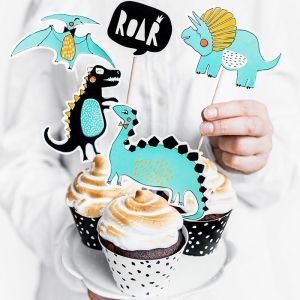 Cupcake-Topper (5 Stück) Dino Party