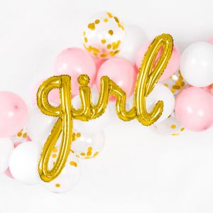 Folienballon Girl gold (77cm)