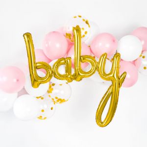 Goldfolienballon für Babys 73 cm