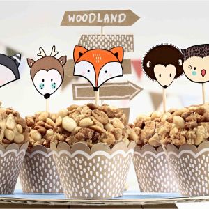 Cupcake Set Woodland (6tlg.)