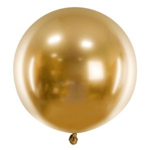Mega ballon Glossy goud (60cm)