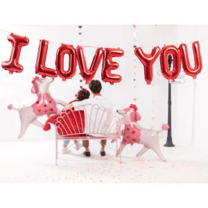 Folienballonschlinge „I Love You“ (210x35cm)