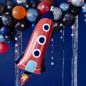 Folienballon Rakete Space Party 115cm