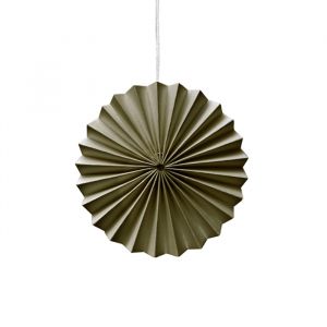 Ornamenten paper fans mosgroen (10st) Delight Department